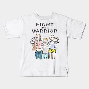 Fight Like A Warrior Kids T-Shirt